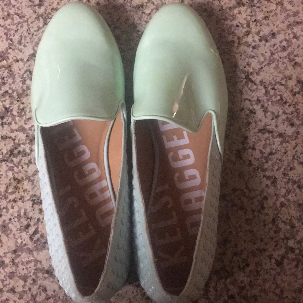 Kelsi Dagger Mint Green Loafers new - Picture 1 of 4